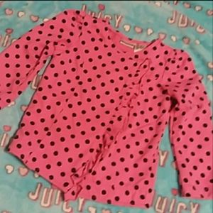Savannahs polkadots button down top